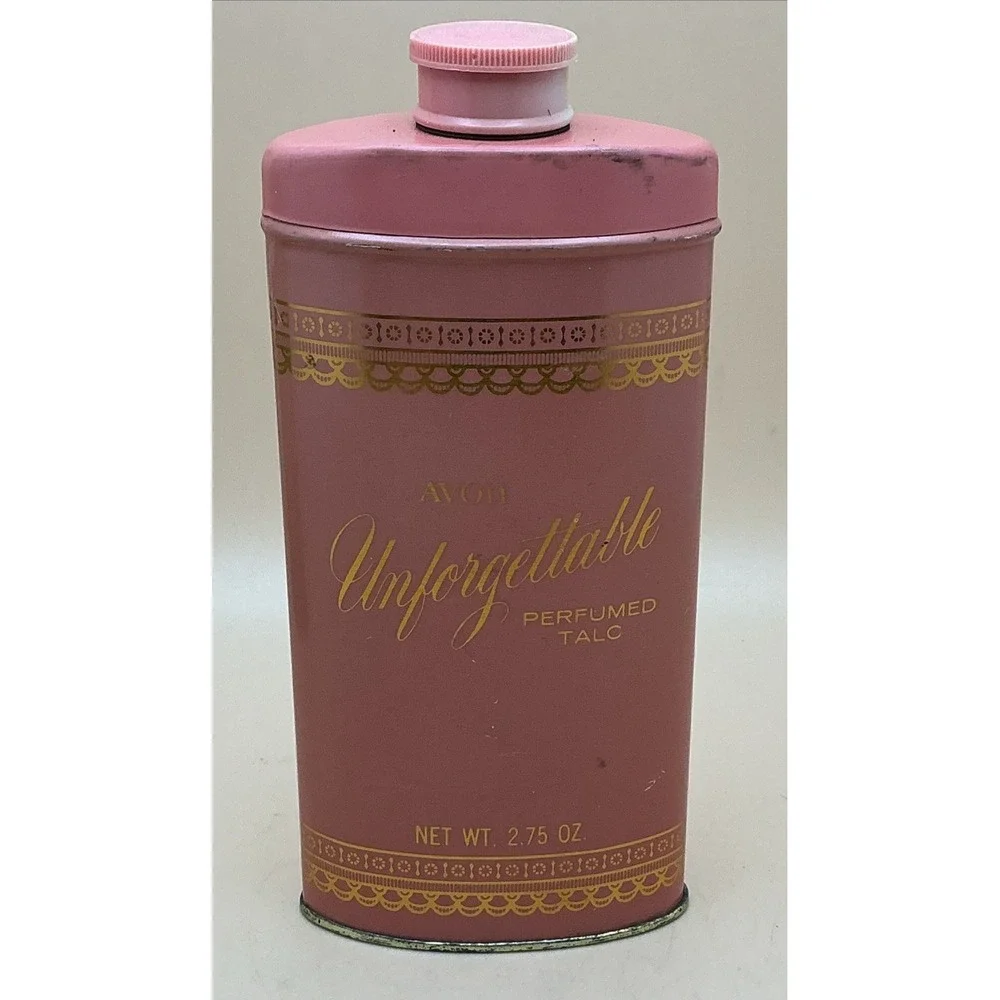 Vintage Avon Perfumed Talc Empty Tins;‎ 